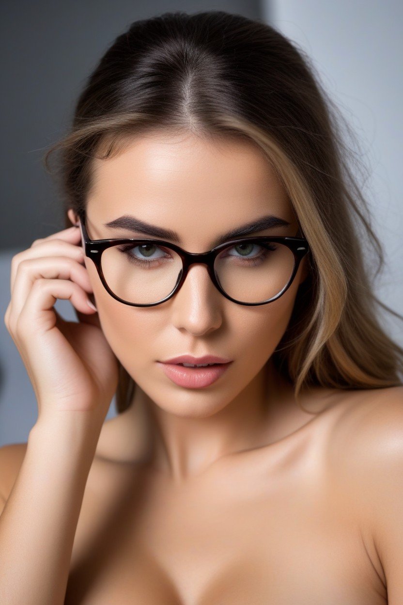 Nude, Glasses, SexyPorno IA