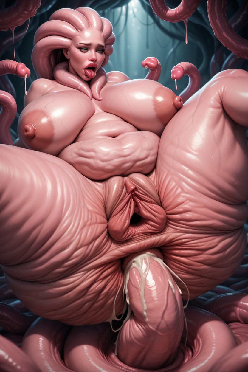 Bulging Anus, Pimk Temtacle In Pussy, Massive Skin Pornografia de IA