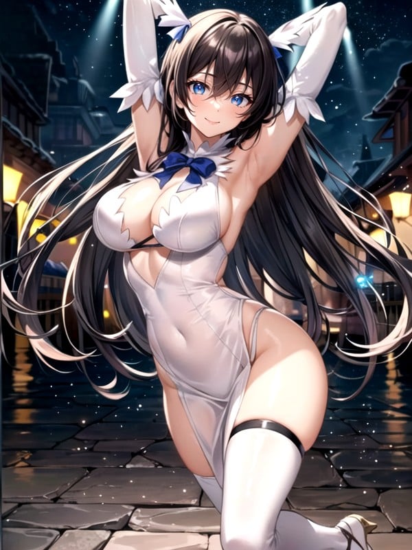 A Pair Of White Gloves, Woman, Smile Hentai IA pornografia