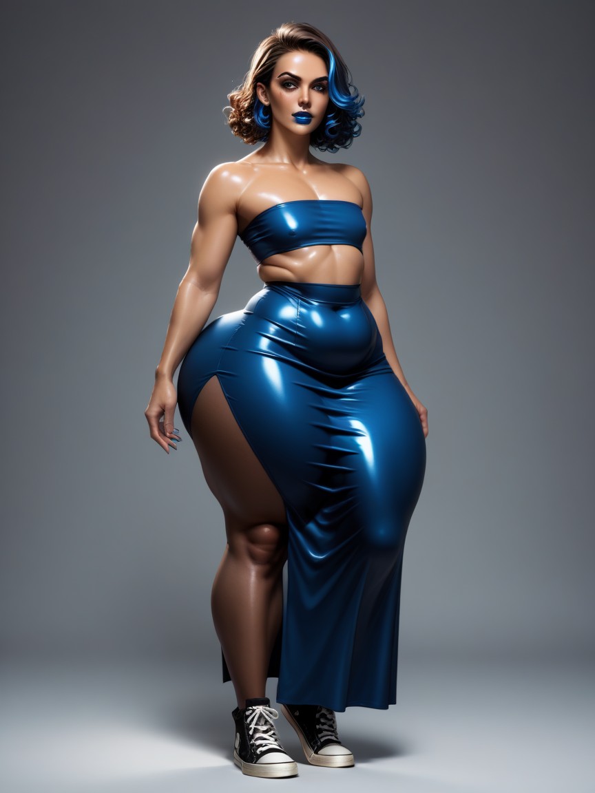 Blue Hair, Luz Especular, Converse Porno gay IA