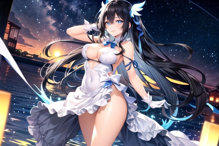 Medium Boobs, Long Black Hair, Perfect AnatomyPorno AI Hentai