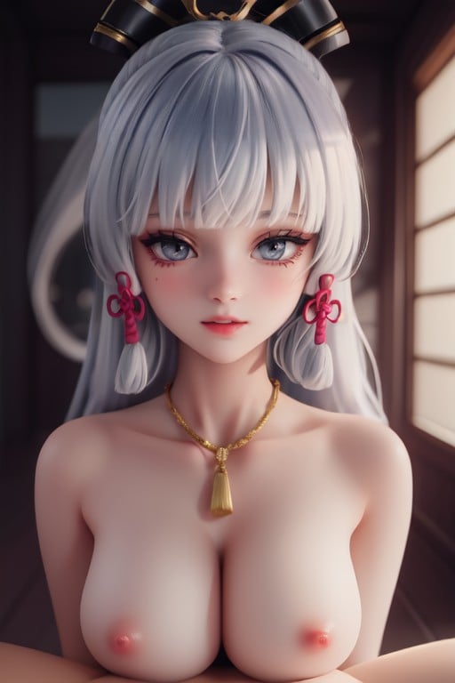 2 Personas, 3d, Kamisato Ayaka (genshin Impact)Porno AI