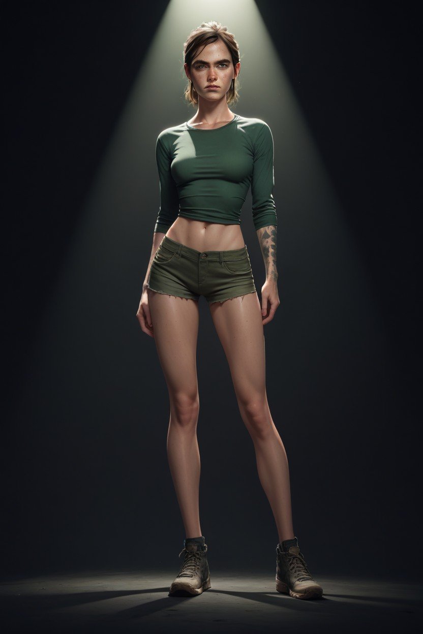 Dramatic Lighting, Full Body, Mini Skirt AI Porn