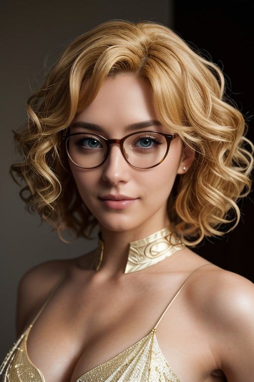 Blonde Hair, Cosplay, Curly Shemale AI Porn