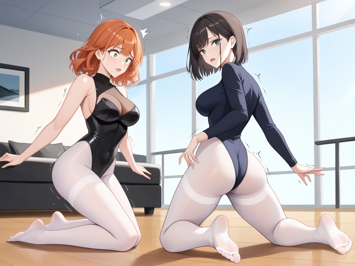Hazel Eyes, Beautiful Face, Trembling Shaking Hentai AI Porn