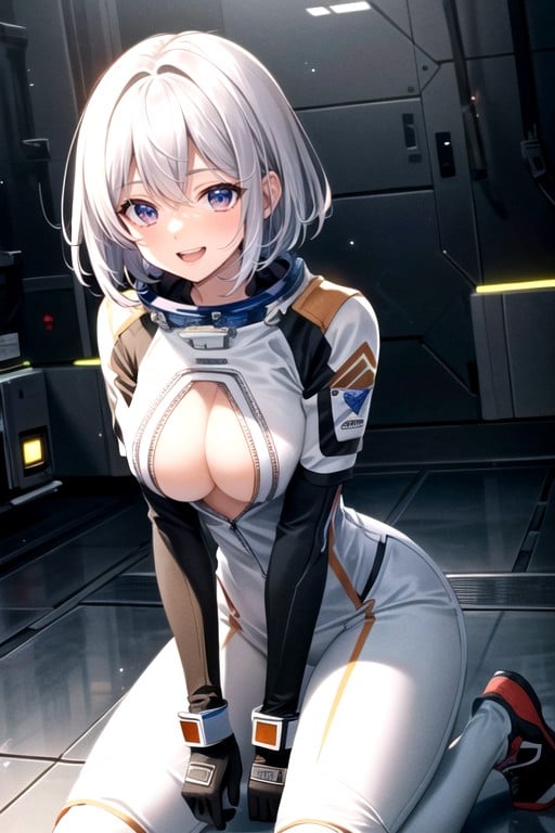 Cute, Kneeling, Boob AI Porn