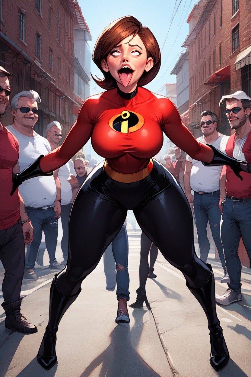 Elastigirl, Vista Frontal, De PiePorno AI