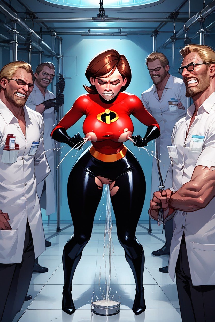 Helen Parr, Squirt, Roupas Rasgadas Pornografia peluda com IA