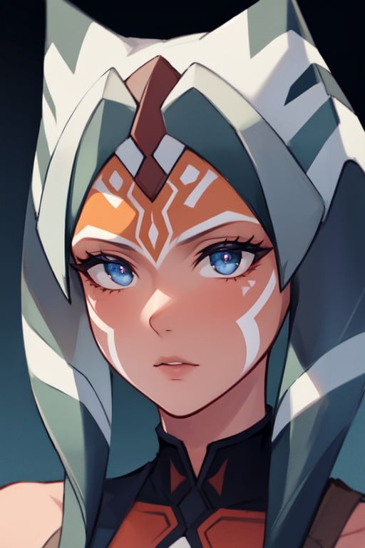 Estilo De Arte Con Líneas Gruesas, Ahsoka Tano (star Wars)Porno AI Hentai