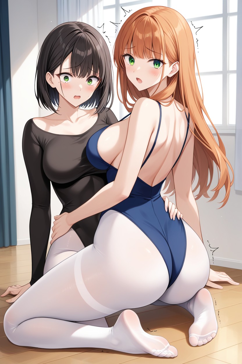 Perky Breasts, Long Hair, Beautiful Feet Legs Hentai AI Porn