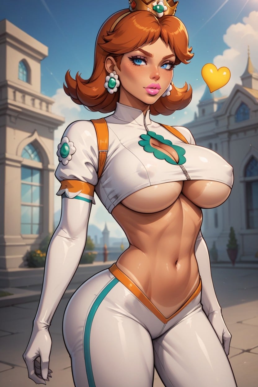 Fake Breasts, Fair Skin, Rounded Breasts Hentai AI Porn
