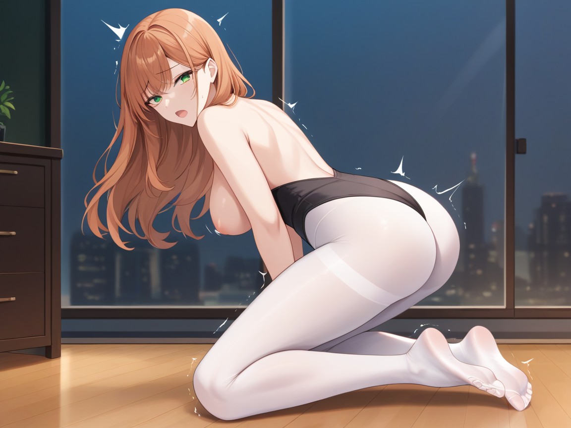 Ballerina Fair Skin, Shaking Violently, Thighs Growing Thicker Hentai AI Porn