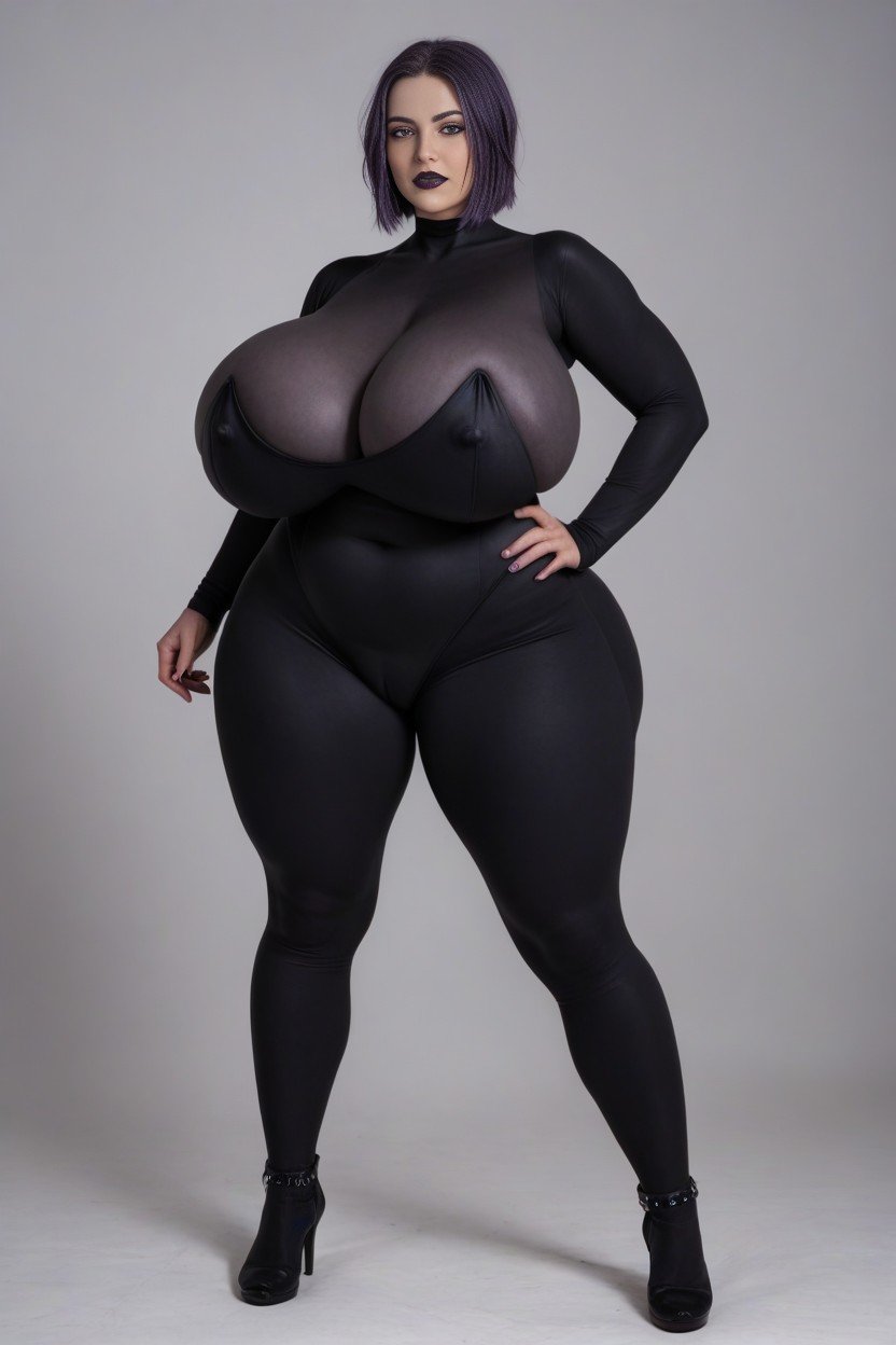 Tight Spandex Leotard, Black Lips, Leotard With Sleeves Pornografia peluda com IA