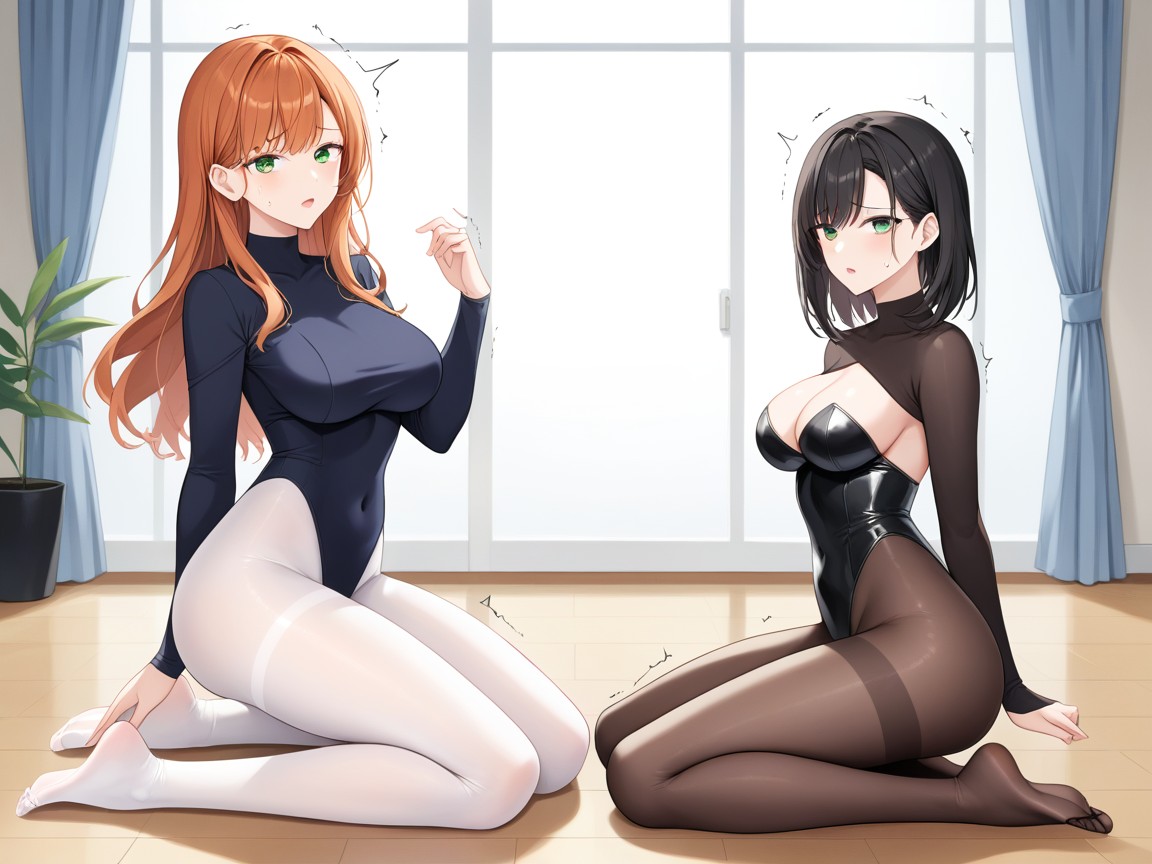 Green Eyes, Medium Butt, Face Hentai AI Porn