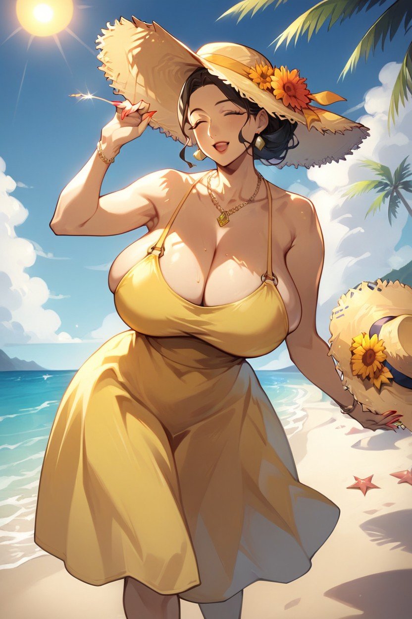 Marin Kitagawa, Fake Nails, Straw Sun Hat AI Porn