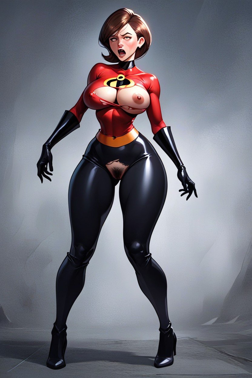 Planeta Alienígena, Mrs Incredible, Bunda Arredondada Pornografia de IA