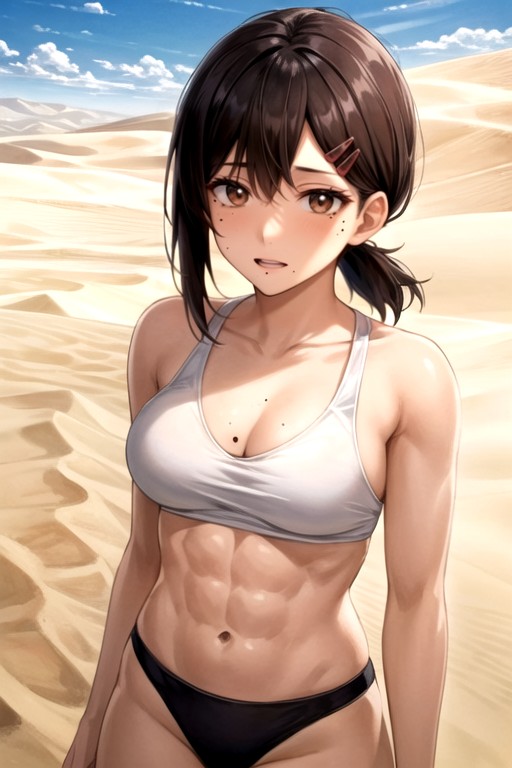 Desert, Bust Shot, Fit AI Porn