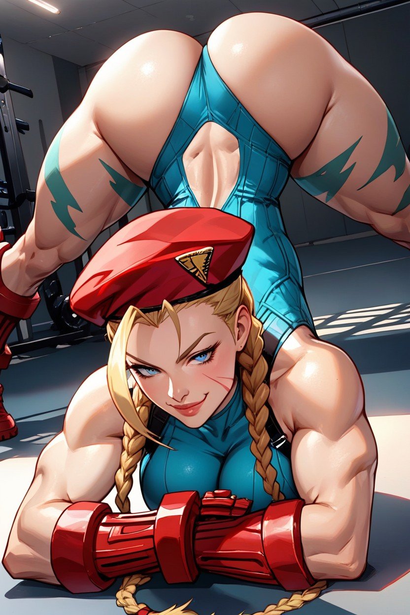 Cammy White Street Fighter, Maiô, At The Gym Pornografia de IA