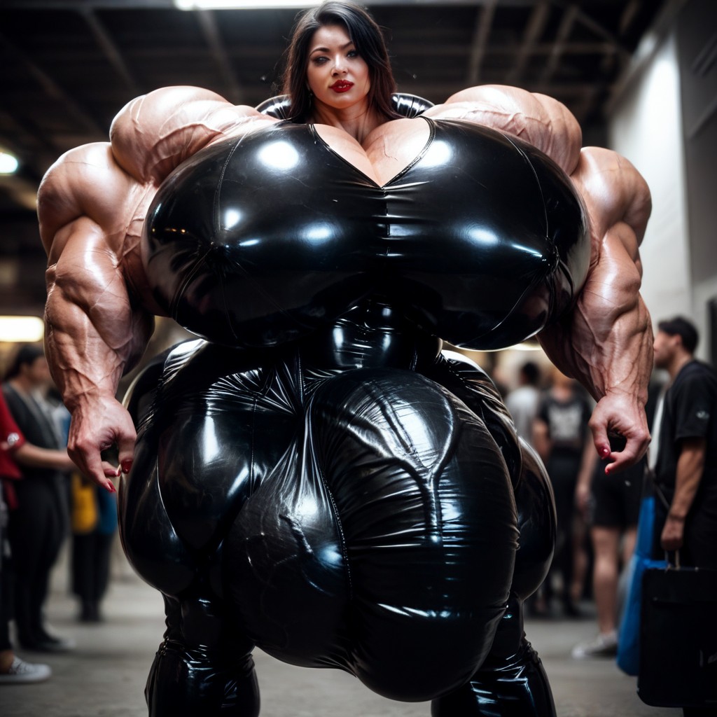 Latex Suit, Growing, Latex Suit Shemale AI Porn