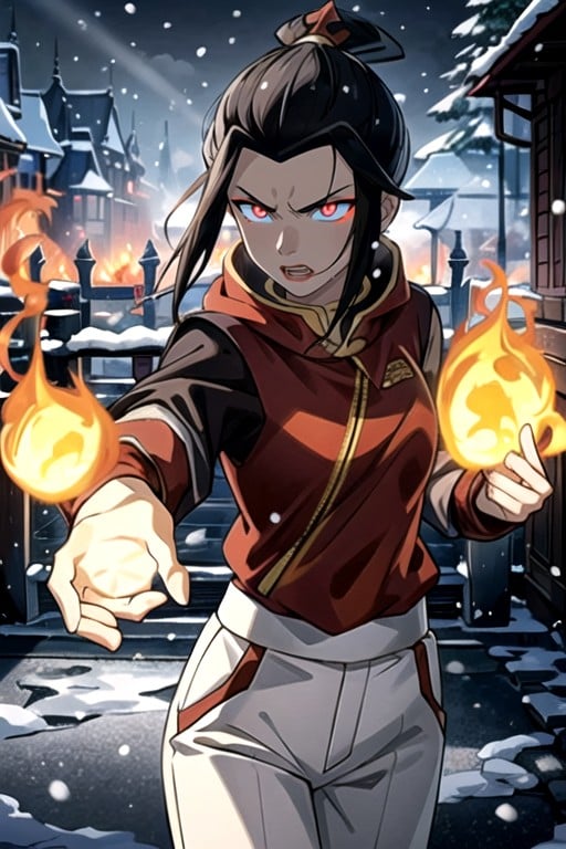 Azula (avatar), Intense Expression, Ojos BrillantesPorno IA de transexuales