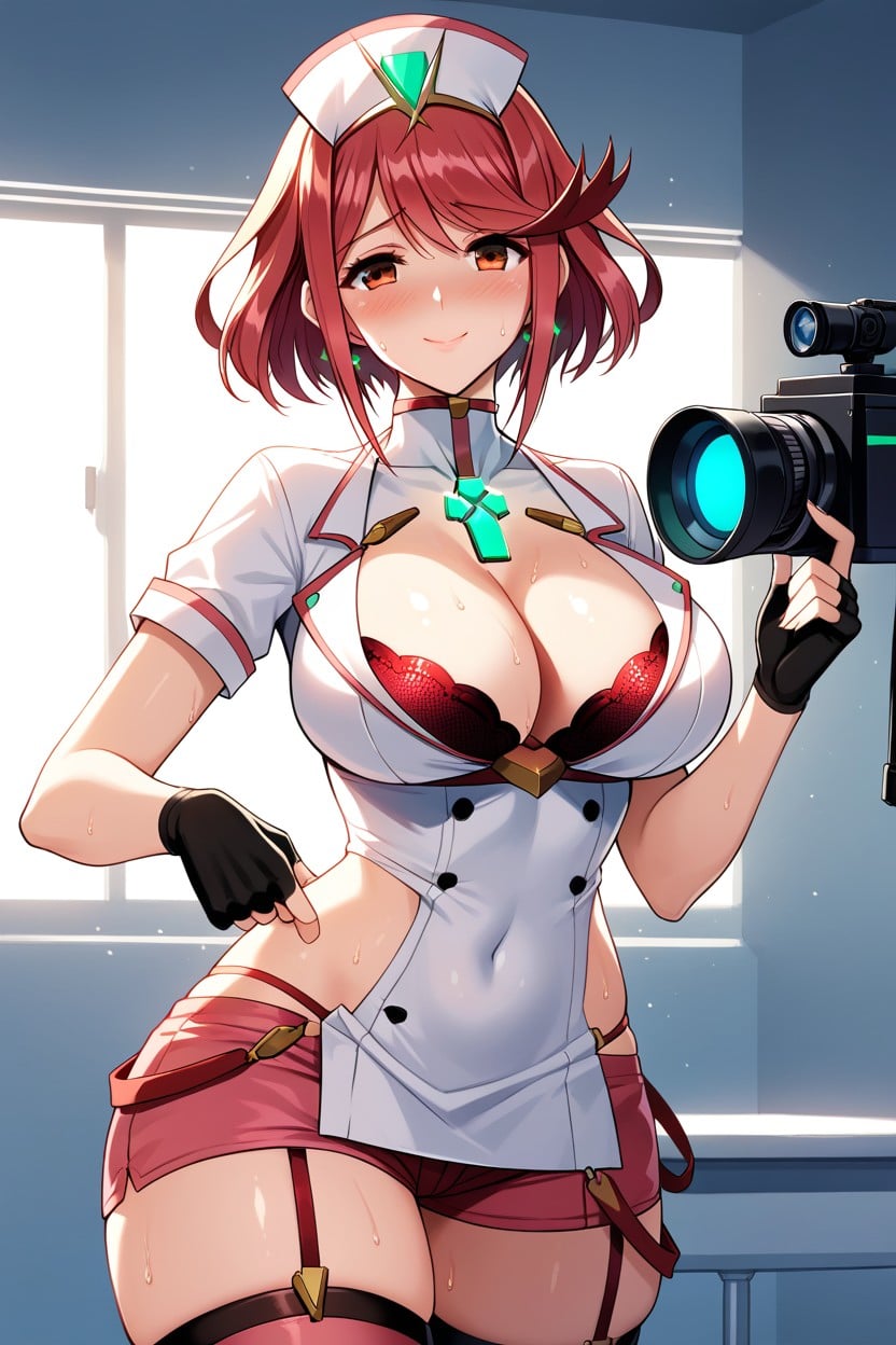 Chest Jewel, Thighhighs, Woman Hentai AI Porn