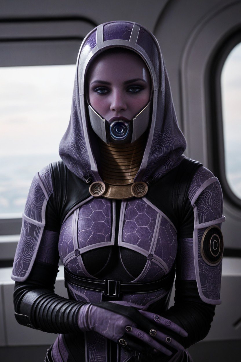 Tali, Purple Skin, HelmetAI 포르노