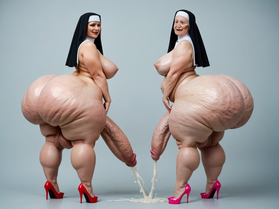 Gigantic Balls, Erect Cock, Belly Expansion Porno shemale IA