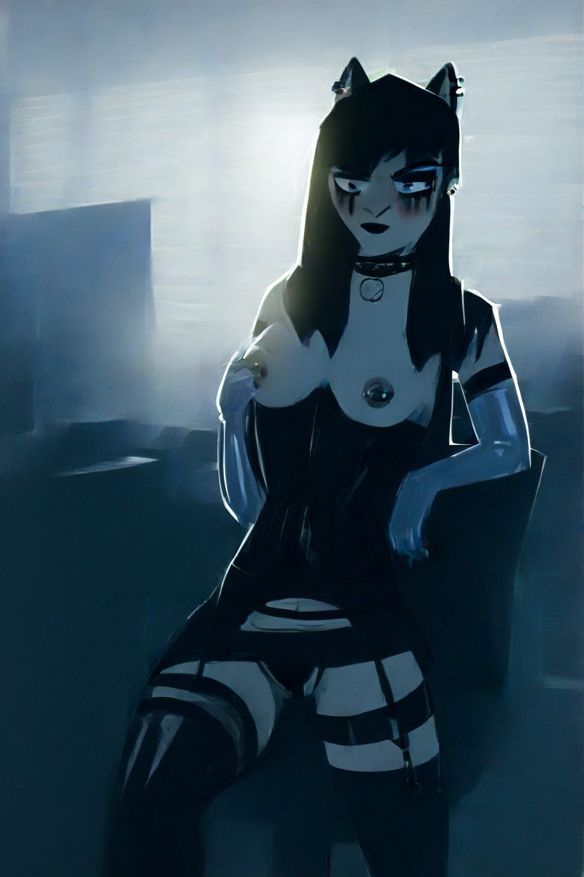 2 People, Cute, Restrained Furry AI Porn