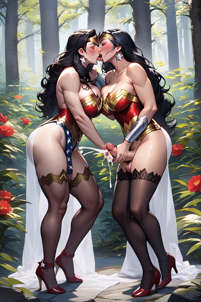 Wonder Woman Is A Futanari And Hypnotized By A Monster, 30+, 蘋果型AI黃片