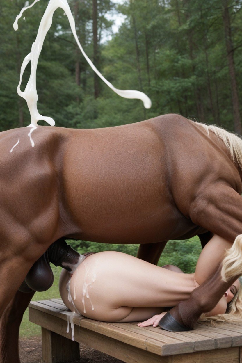 Large Testicles, Huge Cumshot, Large Cockcentaur Body White FetlocksPorno AI