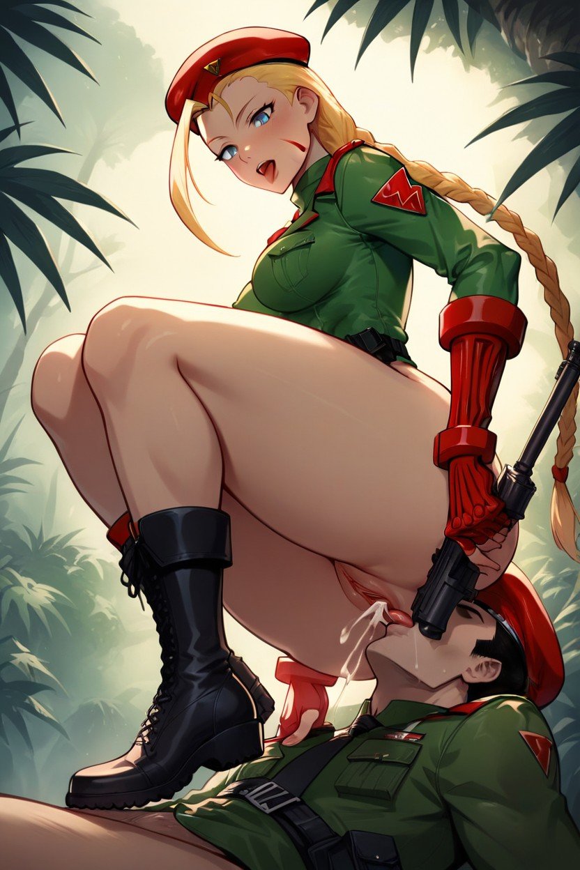 Curvy Body, No Pants, Cammy Pornografia de IA