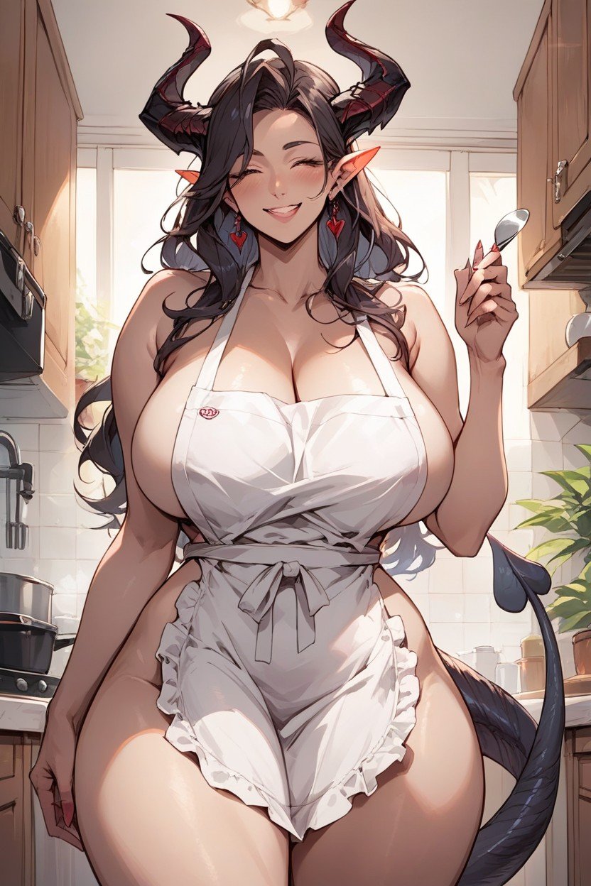 Smiling, Tail, HornsAI黃片