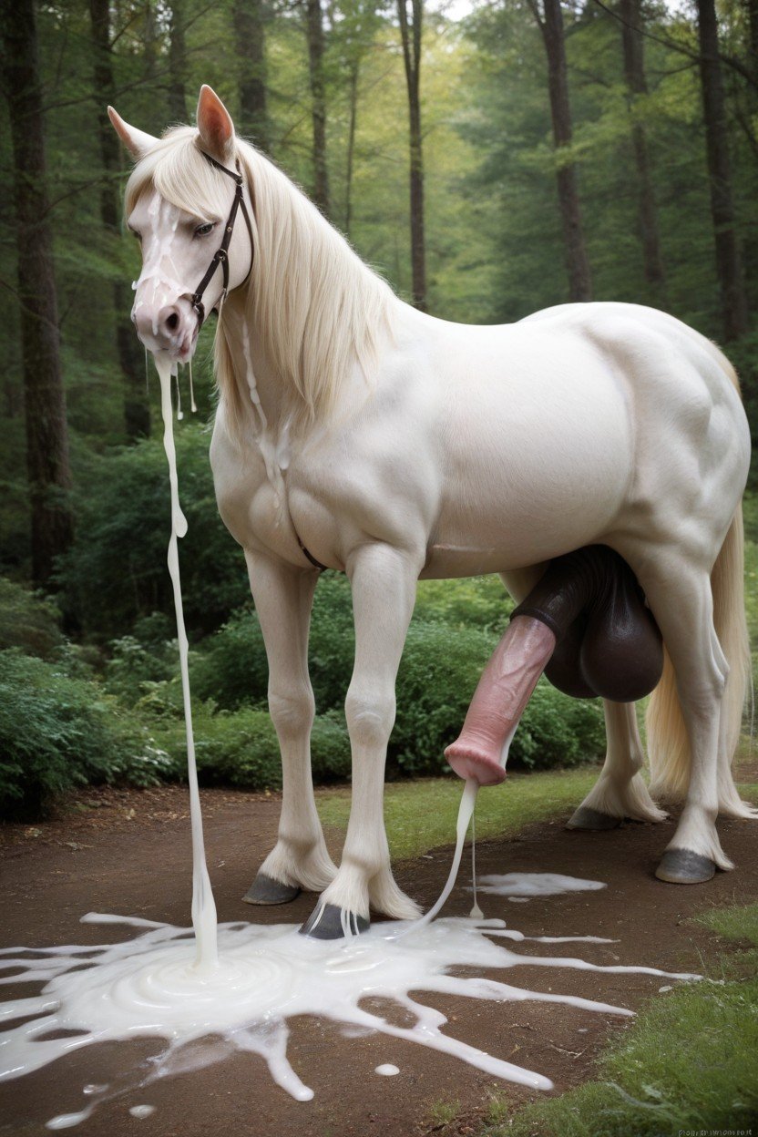 全身, Large Cockcentaur Body White Fetlocks, Shooting CumAI黄片