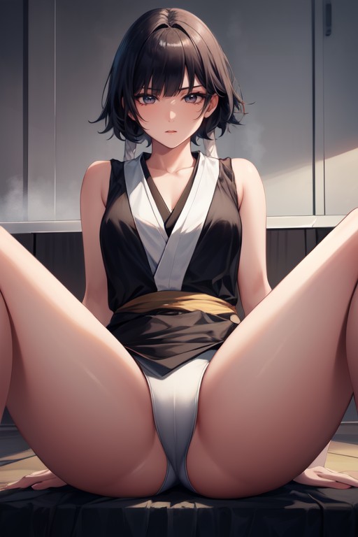 Sitting Down Legs Spread, Sui Feng (bleach) Hentai AI Porn