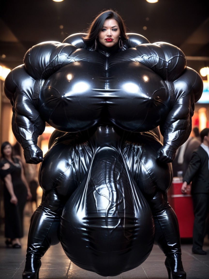Black Hair, Hyper Gigantic Massive Penis, Hyper Gigantic Penis Shemale AI Porn