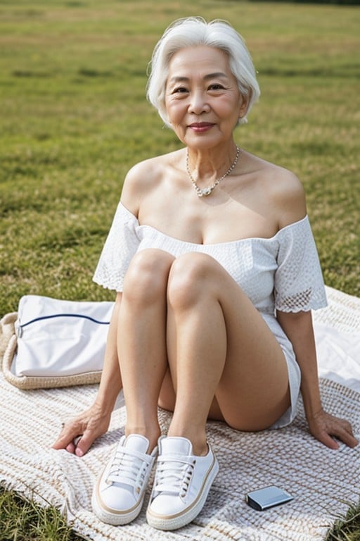 望向观众, Breasts, Old And Wrinkled SkinAI黄片