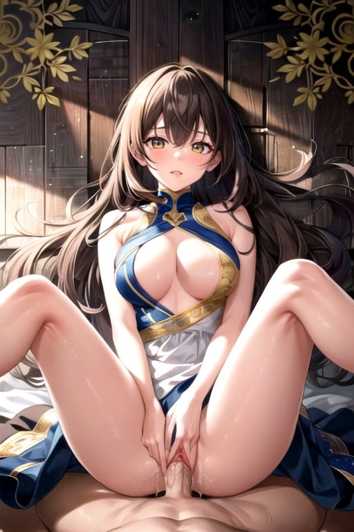 Desnuda, Misionero, Sentada Con Las Piernas AbiertasPorno AI Hentai