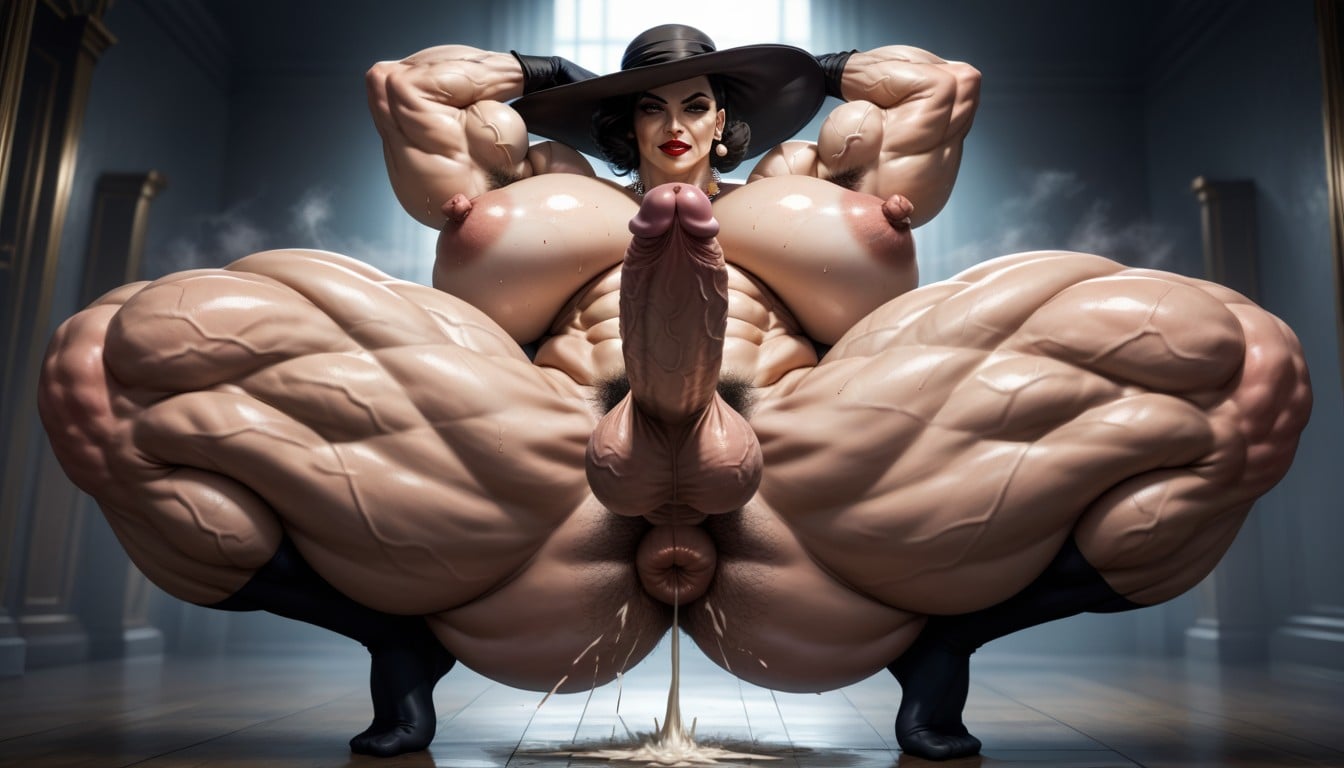 Nipples Piercings Big Boobs, Extremely Bottom Heavy, Stray Pubic Hairs Shemale AI Porn