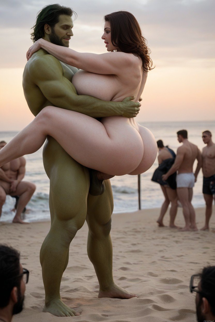 Fucked By Hulk, Long Legs, Dick Hulk In Pussy MilfAIポルノ