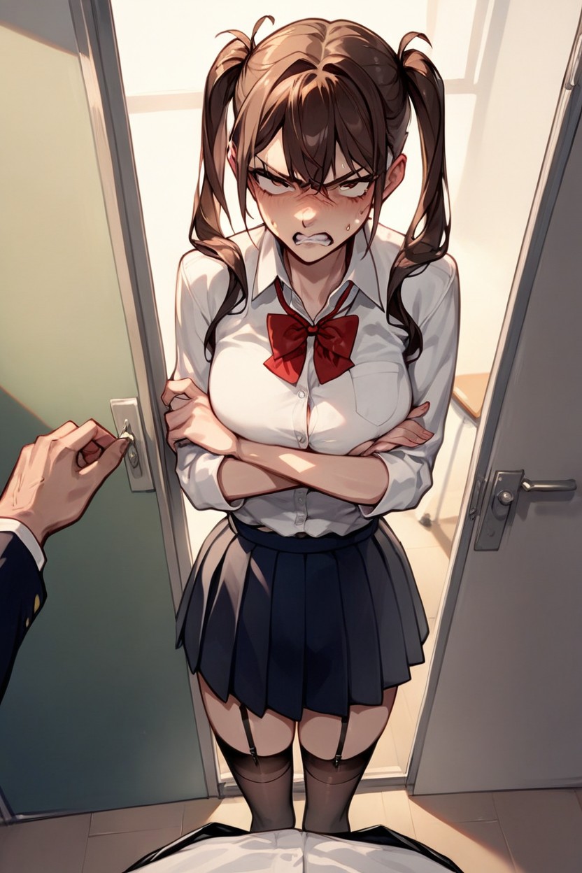 Classroom, Pov, Pigtails HairstyleAI黄片