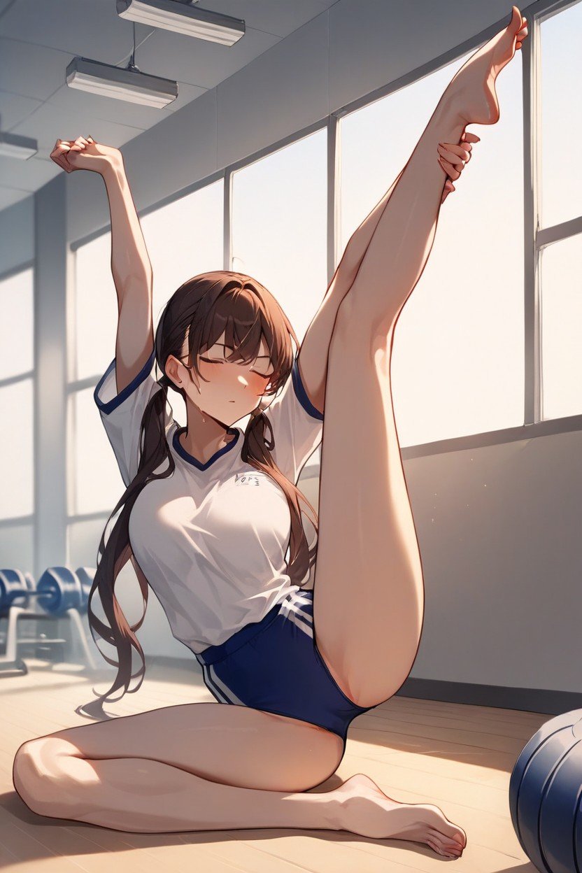 Pigtails, Barefoot, 小乳AI黃片