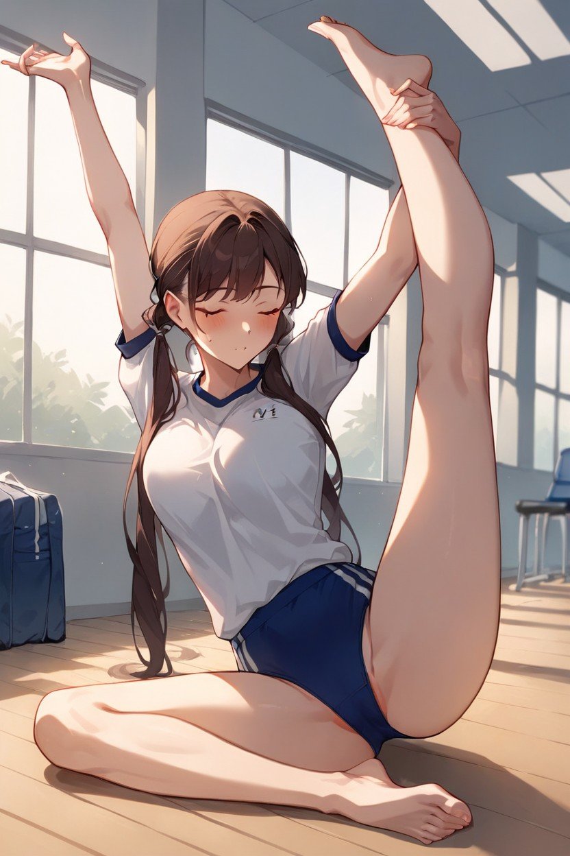 Barefoot, Stretching, 苗条AI黄片