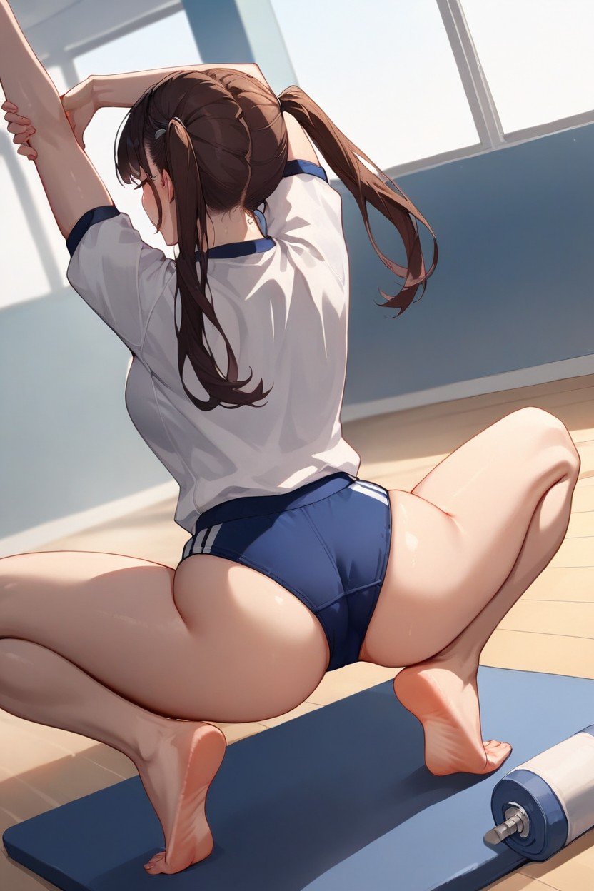 Soles Visible, 小さな胸, BarefootAIポルノ