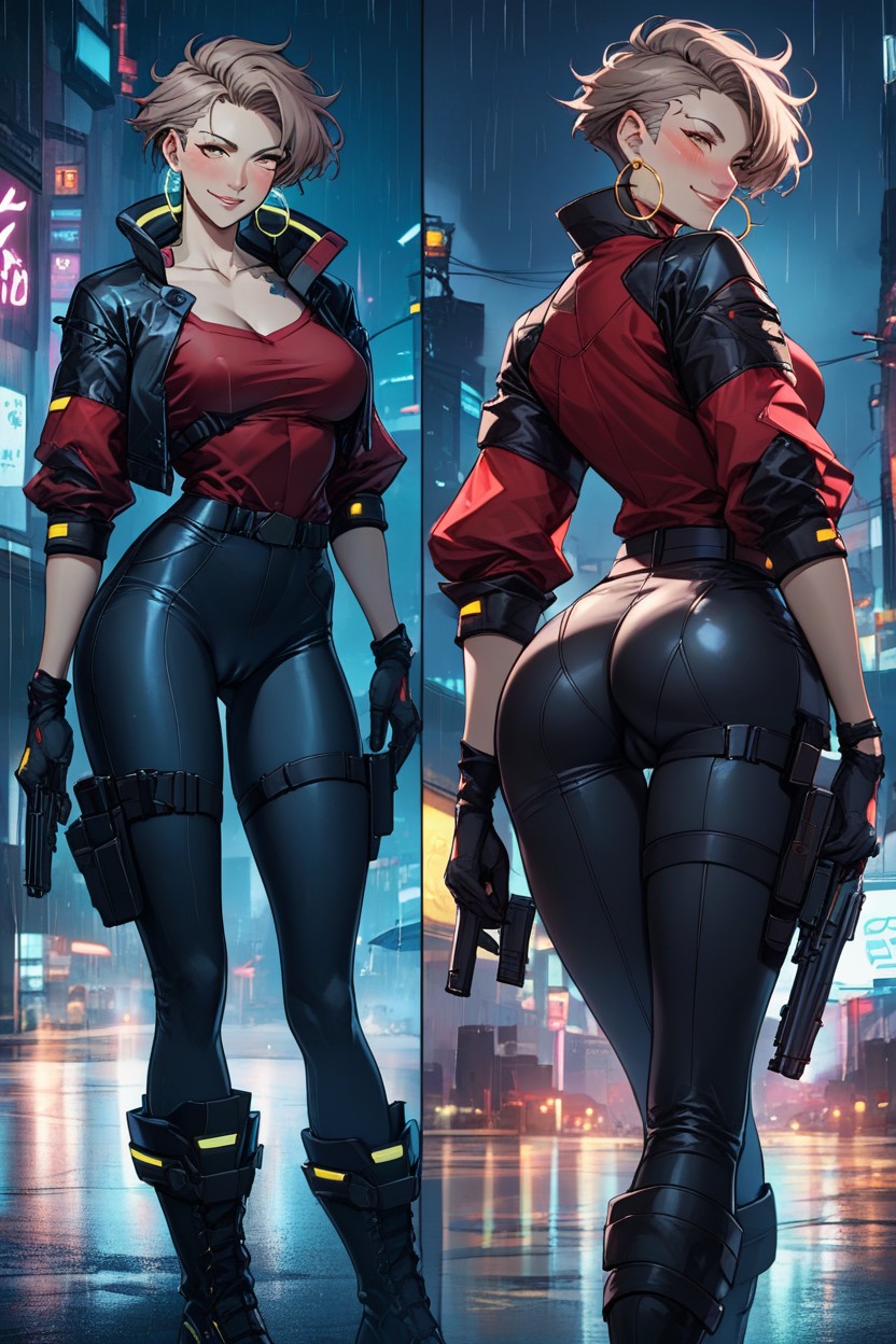 Hair, Pixie Hair, Full Lips Hentai AI Porn