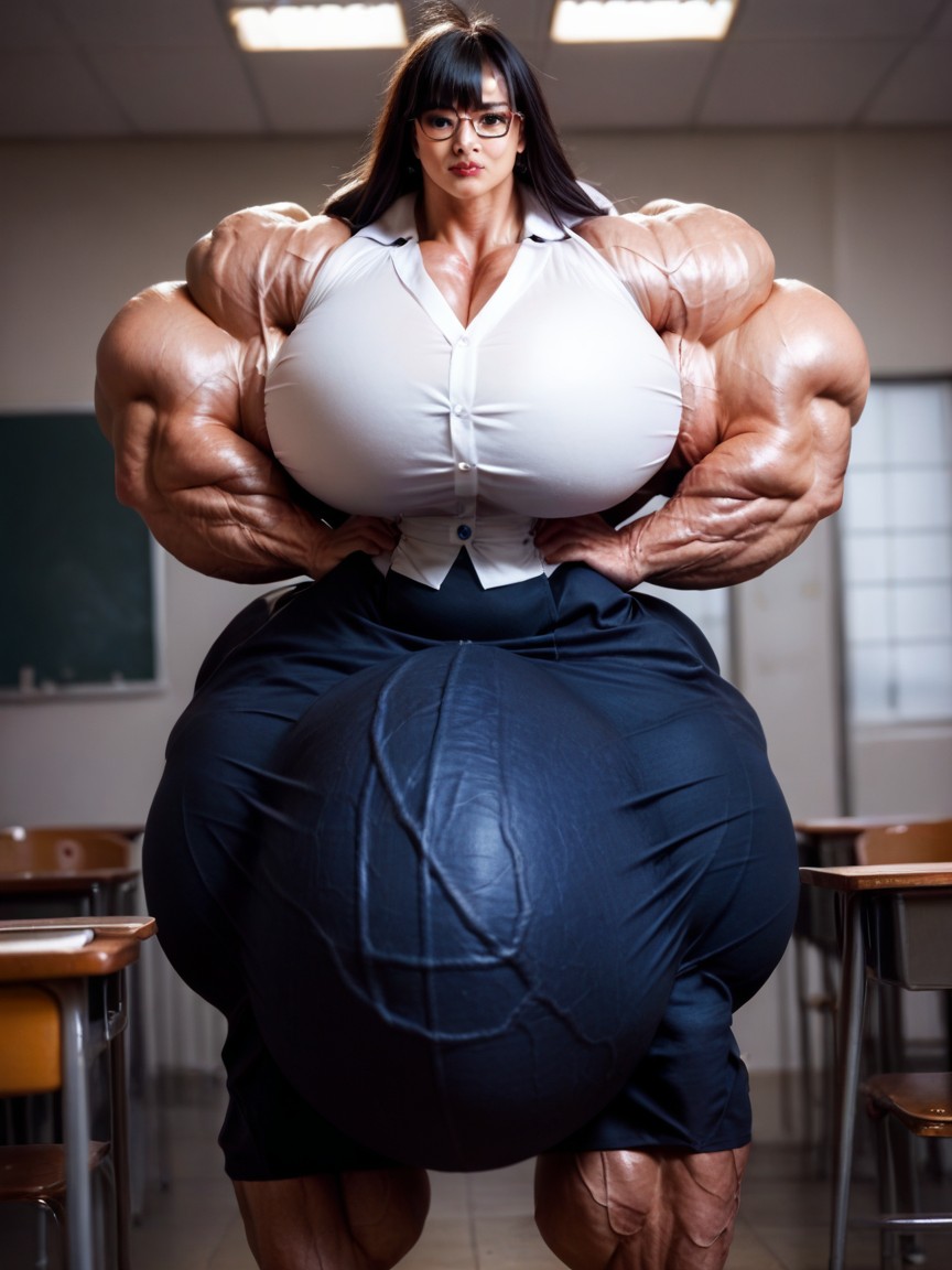 Hyper Gigantic Penis, Full Body, Growing Shemale AI Porn