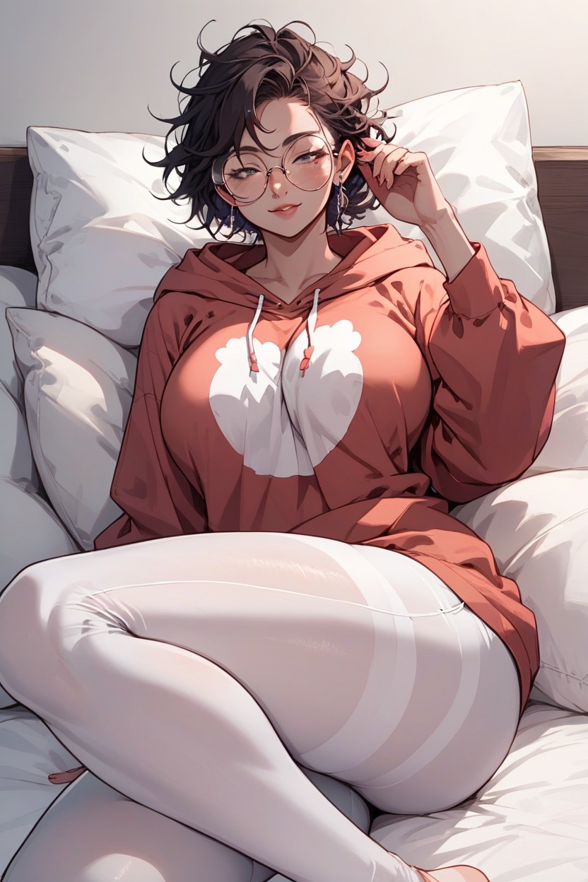 Thick Thighs, Round Glasses, Big Ass Hentai AI Porn