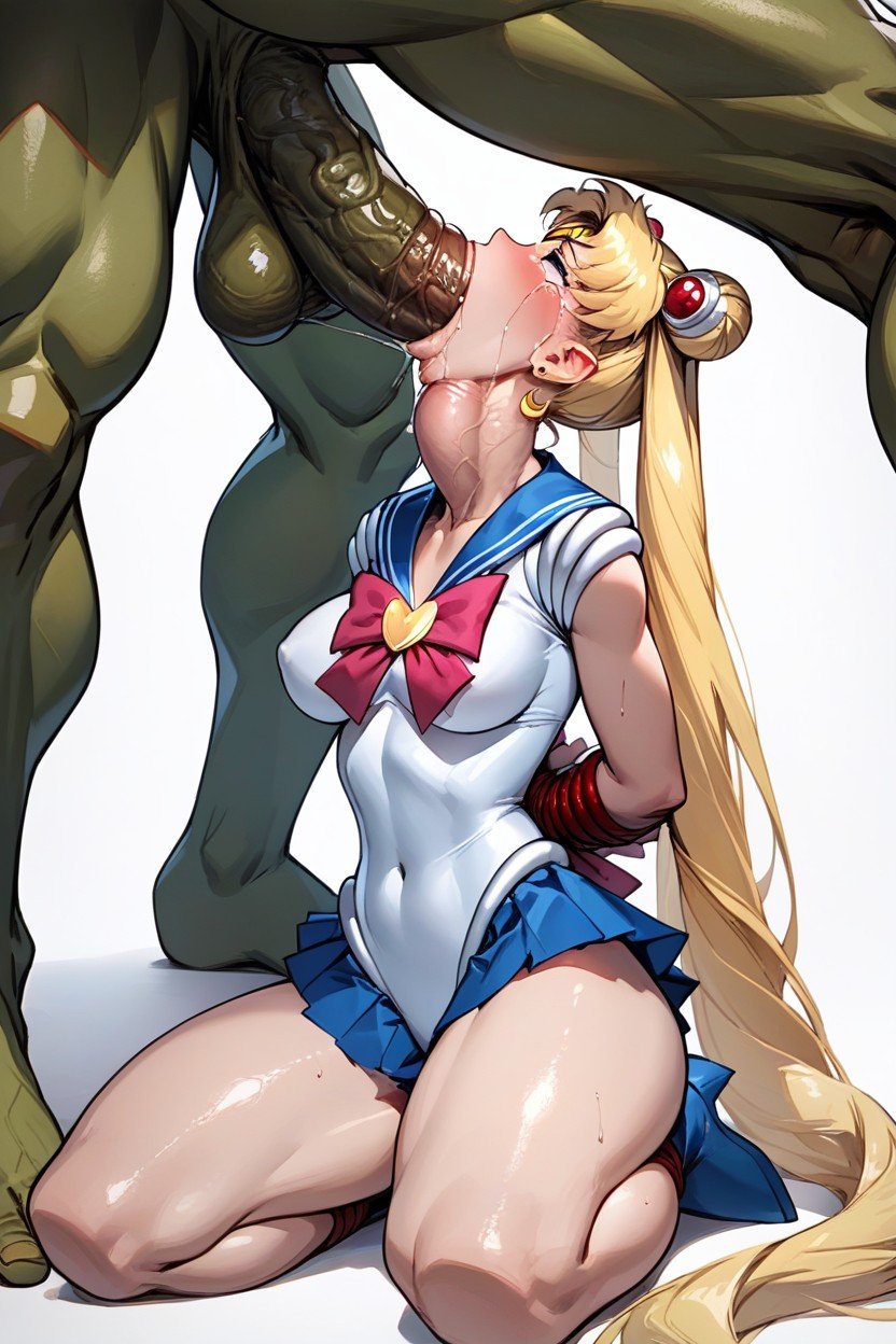 Usagi Tsukino, Gigantic Veiny Pony Cock, Oiled SkinファーリーAIポルノ