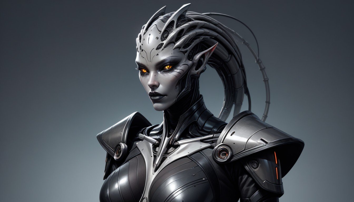 Female Extraterrestrial Gray AlienPorno AI