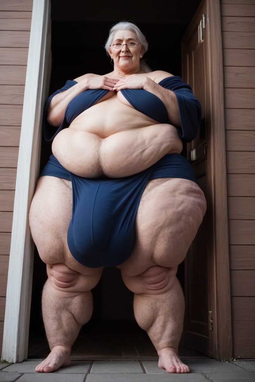 Fully Clothed, Obese, Big Belly Shemale AI Porn