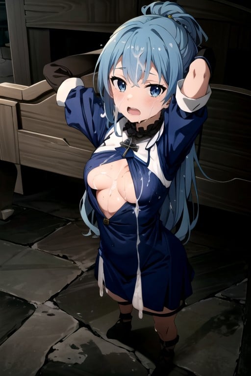 Creampie, Aqua (konosuba), Bunda Média Hentai IA pornografia